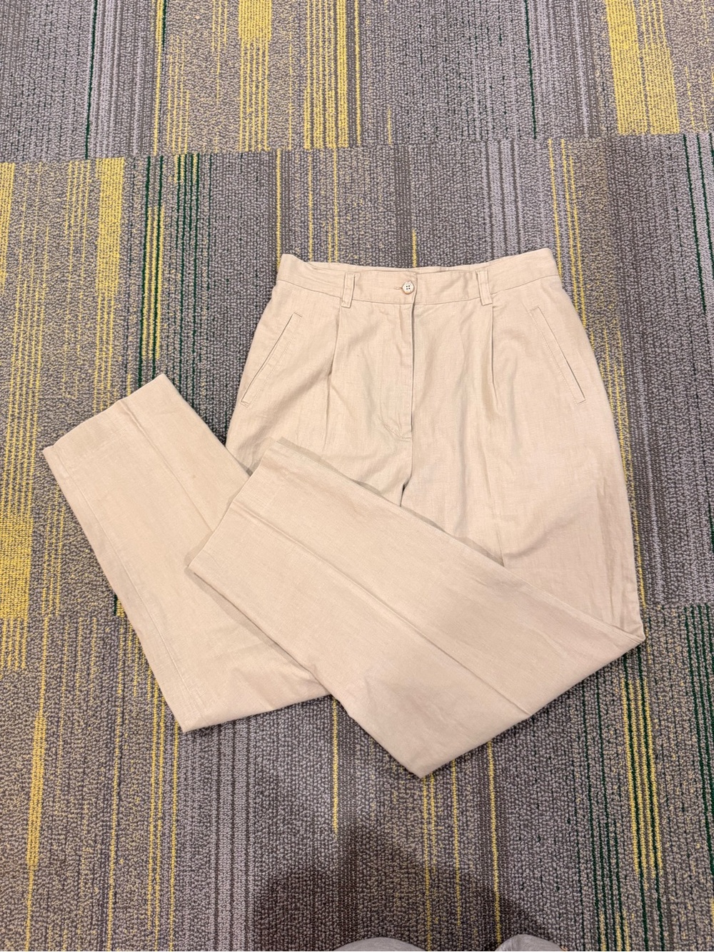 VINTAGE - Adolfo Studio Linen and Cotton Pant
